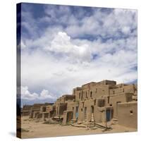 New Mexico. Taos Pueblo, Architecture Style from Pre Hispanic Americas-Luc Novovitch-Stretched Canvas