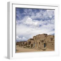 New Mexico. Taos Pueblo, Architecture Style from Pre Hispanic Americas-Luc Novovitch-Framed Photographic Print