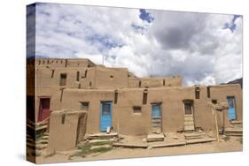 New Mexico. Taos Pueblo, Architecture Style from Pre Hispanic Americas-Luc Novovitch-Stretched Canvas