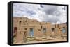 New Mexico. Taos Pueblo, Architecture Style from Pre Hispanic Americas-Luc Novovitch-Framed Stretched Canvas