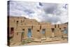 New Mexico. Taos Pueblo, Architecture Style from Pre Hispanic Americas-Luc Novovitch-Stretched Canvas