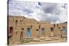 New Mexico. Taos Pueblo, Architecture Style from Pre Hispanic Americas-Luc Novovitch-Stretched Canvas