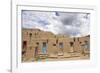 New Mexico. Taos Pueblo, Architecture Style from Pre Hispanic Americas-Luc Novovitch-Framed Photographic Print