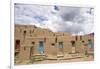 New Mexico. Taos Pueblo, Architecture Style from Pre Hispanic Americas-Luc Novovitch-Framed Photographic Print