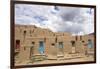 New Mexico. Taos Pueblo, Architecture Style from Pre Hispanic Americas-Luc Novovitch-Framed Photographic Print