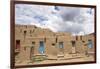 New Mexico. Taos Pueblo, Architecture Style from Pre Hispanic Americas-Luc Novovitch-Framed Photographic Print