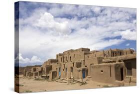 New Mexico. Taos Pueblo, Architecture Style from Pre Hispanic Americas-Luc Novovitch-Stretched Canvas