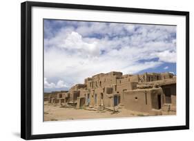 New Mexico. Taos Pueblo, Architecture Style from Pre Hispanic Americas-Luc Novovitch-Framed Photographic Print