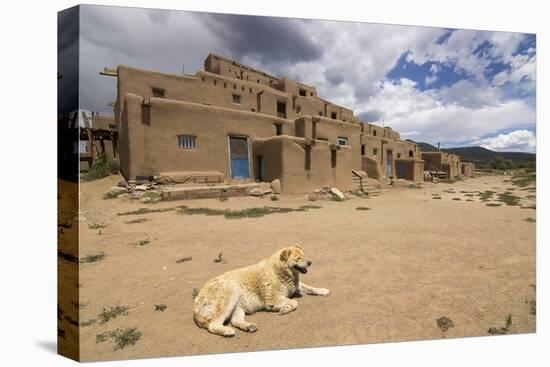 New Mexico. Taos Pueblo, Architecture Style from Pre Hispanic Americas-Luc Novovitch-Stretched Canvas