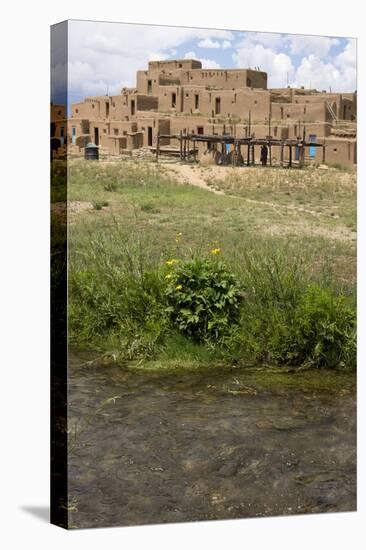 New Mexico. Taos Pueblo, Architecture Style from Pre Hispanic Americas-Luc Novovitch-Stretched Canvas