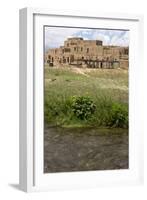 New Mexico. Taos Pueblo, Architecture Style from Pre Hispanic Americas-Luc Novovitch-Framed Photographic Print