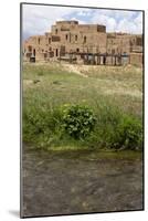 New Mexico. Taos Pueblo, Architecture Style from Pre Hispanic Americas-Luc Novovitch-Mounted Photographic Print