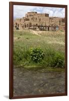 New Mexico. Taos Pueblo, Architecture Style from Pre Hispanic Americas-Luc Novovitch-Framed Photographic Print