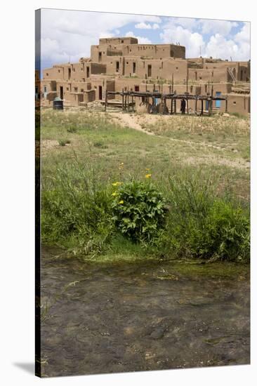 New Mexico. Taos Pueblo, Architecture Style from Pre Hispanic Americas-Luc Novovitch-Stretched Canvas