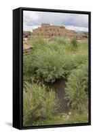 New Mexico. Taos Pueblo, Architecture Style from Pre Hispanic Americas-Luc Novovitch-Framed Stretched Canvas