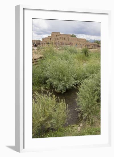 New Mexico. Taos Pueblo, Architecture Style from Pre Hispanic Americas-Luc Novovitch-Framed Photographic Print