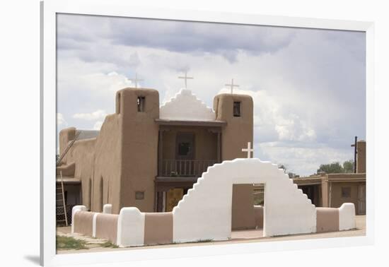 New Mexico. Taos Pueblo, Architecture Style from Pre Hispanic Americas-Luc Novovitch-Framed Photographic Print