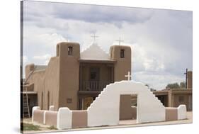 New Mexico. Taos Pueblo, Architecture Style from Pre Hispanic Americas-Luc Novovitch-Stretched Canvas