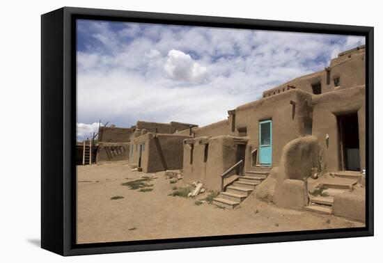 New Mexico. Taos Pueblo, Architecture Style from Pre Hispanic Americas-Luc Novovitch-Framed Stretched Canvas