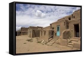 New Mexico. Taos Pueblo, Architecture Style from Pre Hispanic Americas-Luc Novovitch-Framed Stretched Canvas