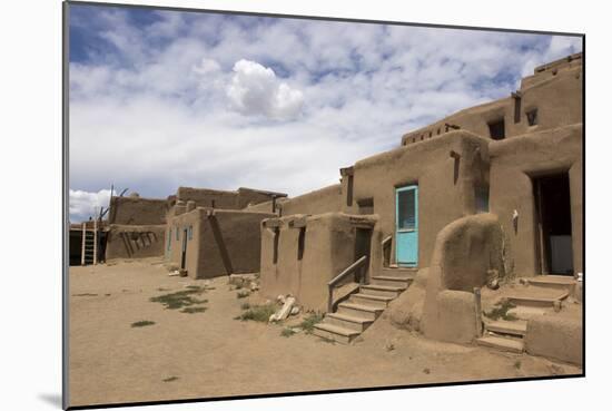 New Mexico. Taos Pueblo, Architecture Style from Pre Hispanic Americas-Luc Novovitch-Mounted Photographic Print