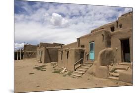 New Mexico. Taos Pueblo, Architecture Style from Pre Hispanic Americas-Luc Novovitch-Mounted Premium Photographic Print