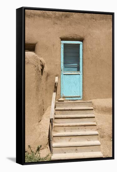 New Mexico. Taos Pueblo, Architecture Style from Pre Hispanic Americas-Luc Novovitch-Framed Stretched Canvas