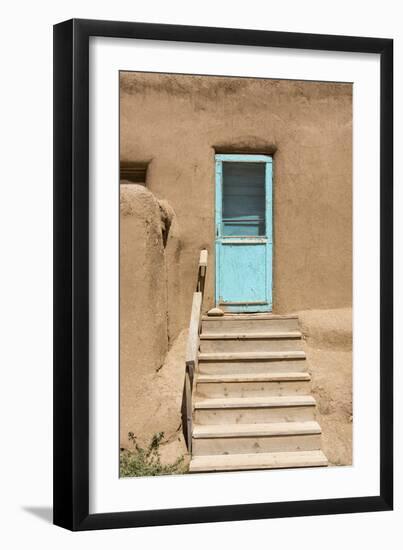 New Mexico. Taos Pueblo, Architecture Style from Pre Hispanic Americas-Luc Novovitch-Framed Photographic Print