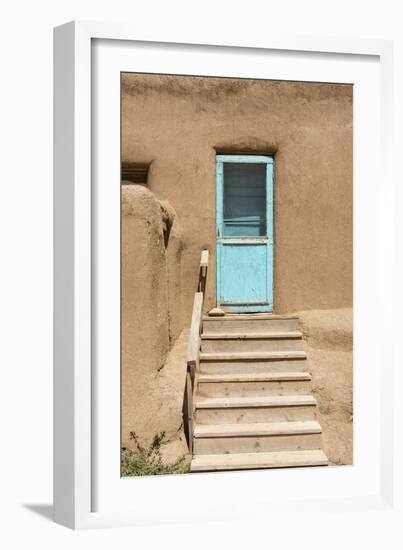 New Mexico. Taos Pueblo, Architecture Style from Pre Hispanic Americas-Luc Novovitch-Framed Photographic Print