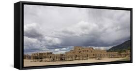 New Mexico. Taos Pueblo, Architecture Style from Pre Hispanic Americas-Luc Novovitch-Framed Stretched Canvas