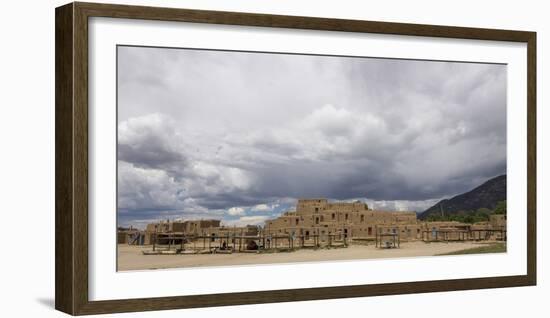 New Mexico. Taos Pueblo, Architecture Style from Pre Hispanic Americas-Luc Novovitch-Framed Photographic Print