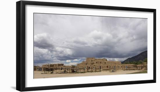 New Mexico. Taos Pueblo, Architecture Style from Pre Hispanic Americas-Luc Novovitch-Framed Photographic Print