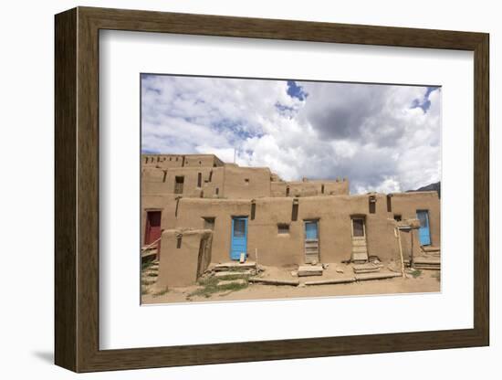 New Mexico. Taos Pueblo, Architecture Style from Pre Hispanic Americas-Luc Novovitch-Framed Photographic Print