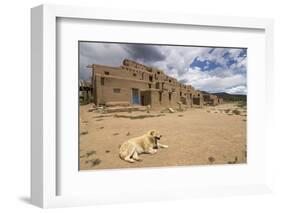 New Mexico. Taos Pueblo, Architecture Style from Pre Hispanic Americas-Luc Novovitch-Framed Photographic Print