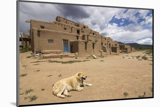 New Mexico. Taos Pueblo, Architecture Style from Pre Hispanic Americas-Luc Novovitch-Mounted Photographic Print