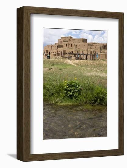 New Mexico. Taos Pueblo, Architecture Style from Pre Hispanic Americas-Luc Novovitch-Framed Photographic Print