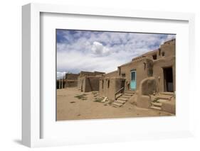 New Mexico. Taos Pueblo, Architecture Style from Pre Hispanic Americas-Luc Novovitch-Framed Photographic Print