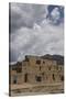 New Mexico, Taos. Taos Pueblo, Pre Hispanic Architecture-Luc Novovitch-Stretched Canvas