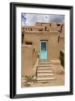 New Mexico, Taos. Taos Pueblo, Pre Hispanic Architecture-Luc Novovitch-Framed Photographic Print