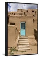 New Mexico, Taos. Taos Pueblo, Pre Hispanic Architecture-Luc Novovitch-Framed Photographic Print