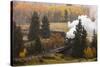 New Mexico, USA - Cumbres & Toltec Scenic Steam Train, from Chama, New Mexico to Antonito, Color...-Panoramic Images-Stretched Canvas