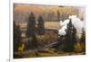 New Mexico, USA - Cumbres & Toltec Scenic Steam Train, from Chama, New Mexico to Antonito, Color...-Panoramic Images-Framed Photographic Print