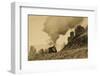 New Mexico, USA - Cumbres & Toltec Scenic Steam Train, from Chama, New Mexico to Antonito, Color...-Panoramic Images-Framed Photographic Print