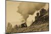 New Mexico, USA - Cumbres & Toltec Scenic Steam Train, from Chama, New Mexico to Antonito, Color...-Panoramic Images-Mounted Photographic Print