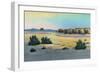 New Mexico, View of Acoma and the Enchanted Mesa near Laguna-Lantern Press-Framed Art Print