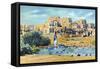 New Mexico, View of the Entire Pueblo de Taos-Lantern Press-Framed Stretched Canvas