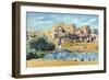 New Mexico, View of the Entire Pueblo de Taos-Lantern Press-Framed Art Print