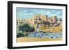 New Mexico, View of the Entire Pueblo de Taos-Lantern Press-Framed Art Print