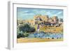 New Mexico, View of the Entire Pueblo de Taos-Lantern Press-Framed Art Print