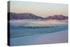 New Mexico. White Sands National Monument landscape of sand dunes and mountains-Hollice Looney-Stretched Canvas